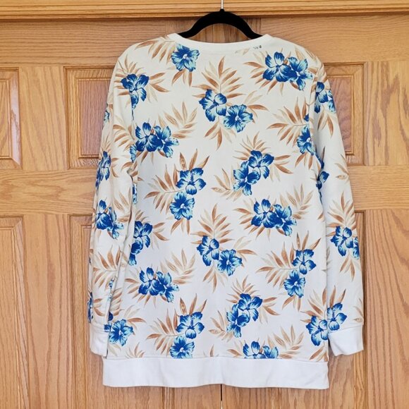 Lands' End Serious Sweats Crewneck Oversized Sweatshirt Tunic Sz L (14-16) - Picture 4 of 11